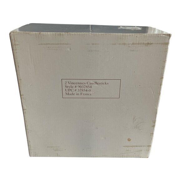 MCM Vincennes Crystal Candlesticks – Pair of Elegant French Glass Candle Holders - Picture 6 of 8